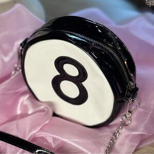 Dolls Kill / Current Mood / Black and White Ying Yang Crossbody Bag